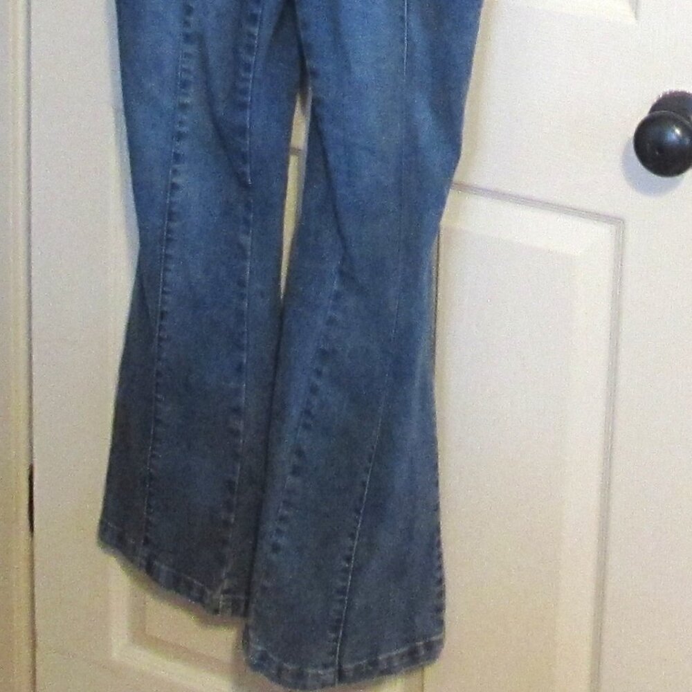 Women's VANILLA STAR Denim Overalls With Zipper Bib Size L - Picture 2 of 6